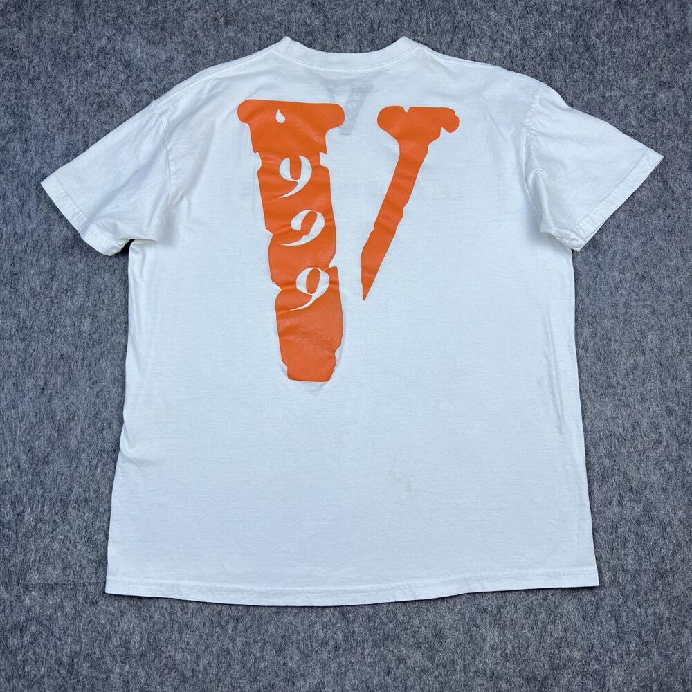 Vlone x Juice Wrld Men's T-Shirt Legends Never Die 999 White Short Sleeve Sz XL